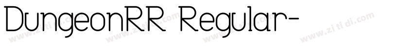 DungeonRR Regular字体转换